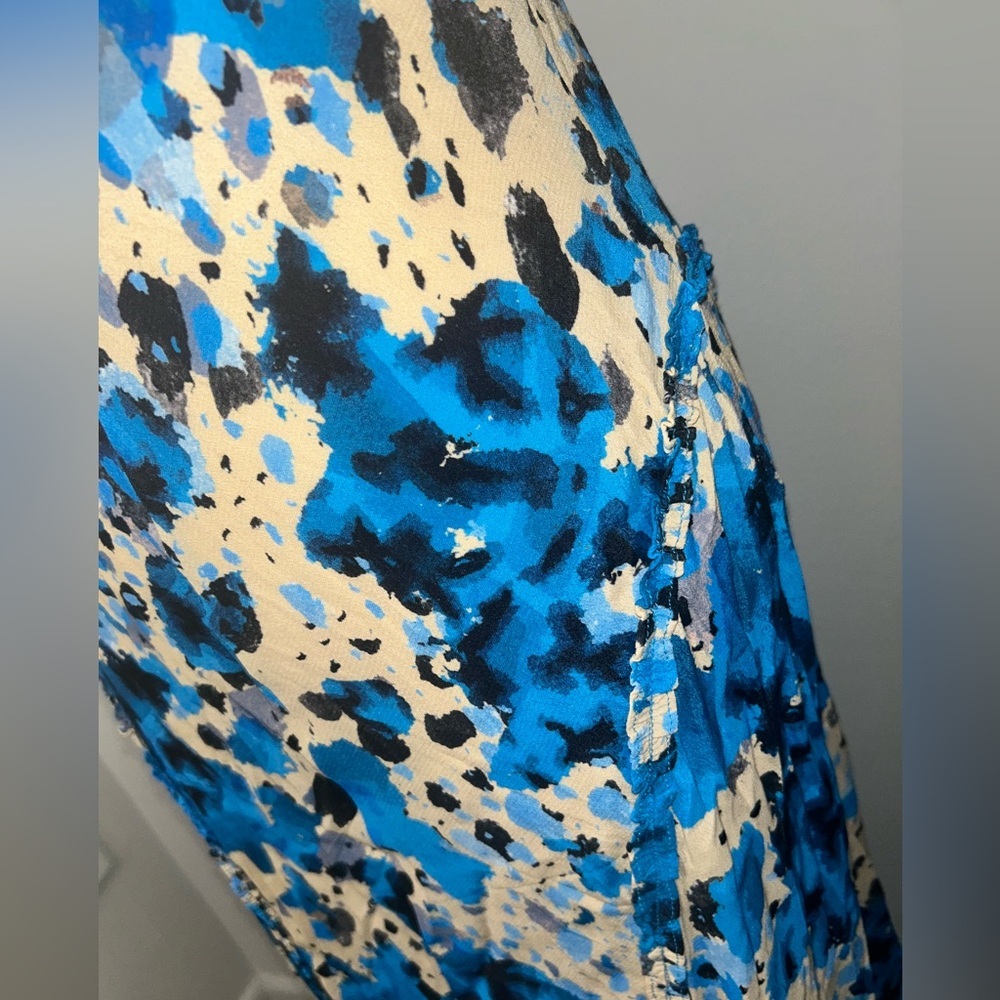 Jigsaw Blue and Cream Maxi Dress - Picture 5 of 8